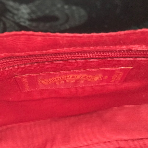 Shanghai Tang Small Silk Knots Braided Handle Handbag Purse - Picture 6 of 8